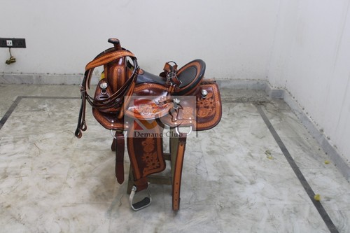 Western leder barrel pferd - western,