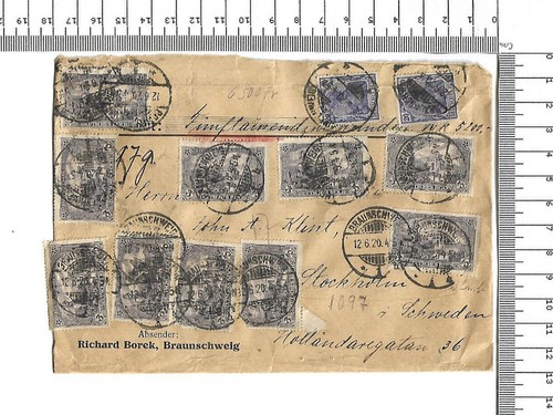 1920 wertbrief 5200 - 5200, mark