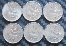 6x 50 Pfennig,  Fünfzig