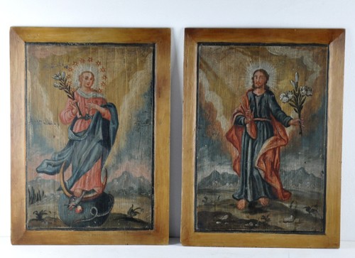 Paar gemälde auf - paar, "maria