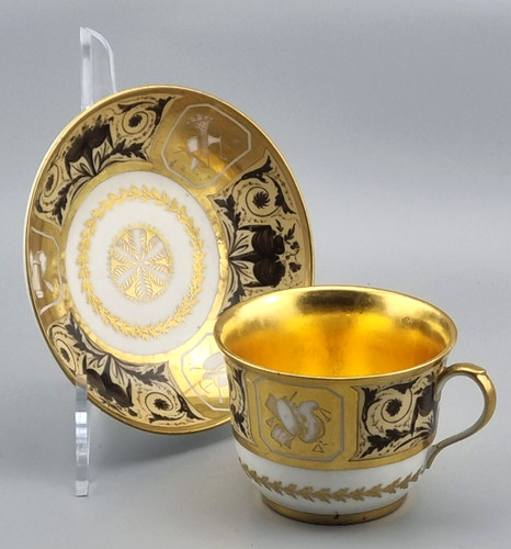 Große biedermeier tasse - große,