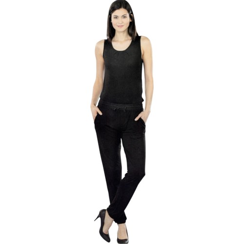 Damen jumpsuit schwarz elegant - schwarz,