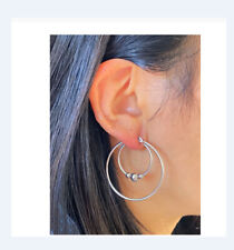 Creolen  Edelstahl Silber Ohrringe