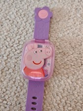 VTech - Peppa Wutz Spieluhr, Lernuhr, lila pink 526004 Peppas Lernspielzeug
