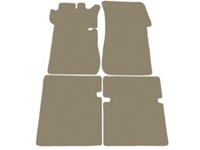 Fußmatten, Autoteppiche für Mercedes W111 220 SEb Cabrio 1959-1965, Dunkelbeige