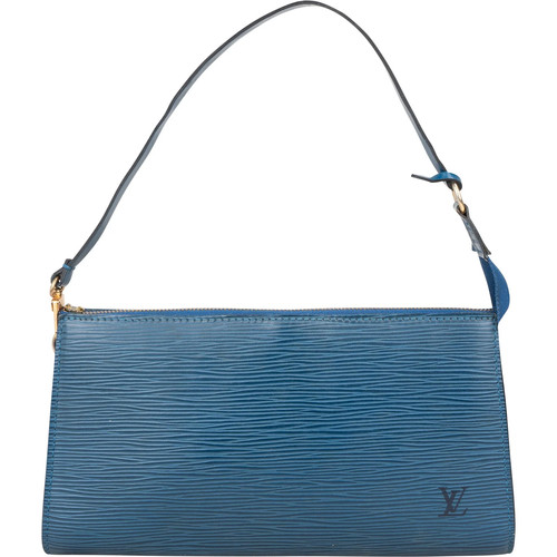 Louis vuitton blue epi leather - louis,