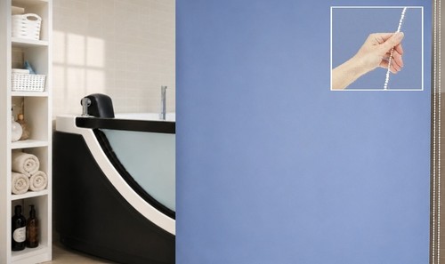 Obi deco line duschrollo blau - obi,