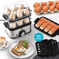 SUPERLEX Multifunktionaler Dampfer Frühstück Eierkocher Timer & Automatic 500W