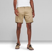 G-STAR Herren Jeansshorts Bronson Straight 1/2 Dune Kurzhose Beige Größe: