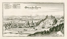 Tittmoning Original Kupferstich Merian 1644