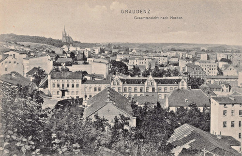 Graudenz ansichtskarte 1907 - graudenz, ak