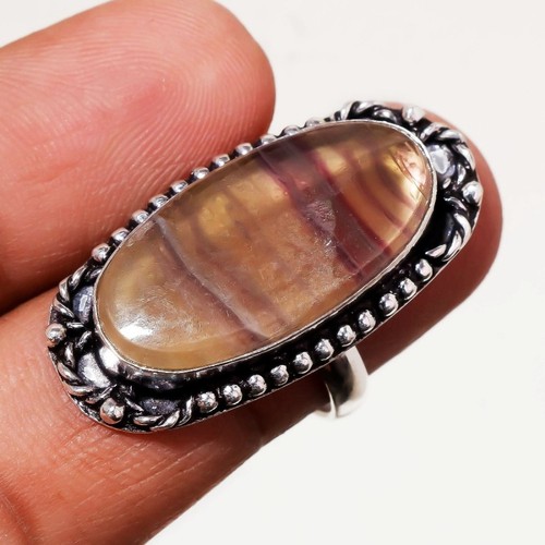 Fluorit edelstein ring - fluorit,