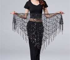 Bauchtanz Schal Pailletten
