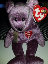 TY Beanie Babies Collection Signature Bear 2000 - handmade in China 