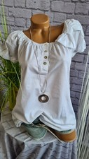 Umstandsmode Umstands T-Shirt Größe 36 38 40 42 Sommer Kurzarm Weiß (846) NEU