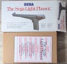 NEU UNBENUTZT - Master System The Sega Light Phaser Lightgun Zubehör OVP