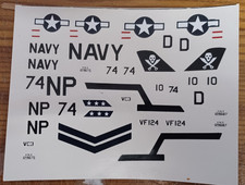 1:48 F-7U Cutlass Hobbycraft Decals  Extrem selten