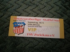 Sammler  Ticket  FSV  Zwickau