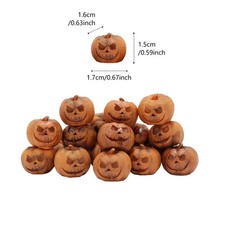 Mini Halloween Kürbis Figuren Garten Deko Feenhaus Handwerk Ornamente