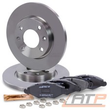 BREMSSCHEIBEN VOLL Ø247 + BREMSBELÄGE VORNE FÜR PEUGEOT 206 BJ 98-09