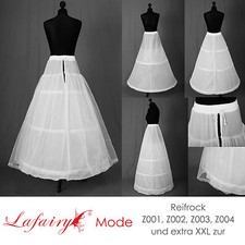 Reifrock Petticoat Unterrock Gr.32-58 in weiß 2-3 Ringe Brautkleider 20LF