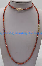 Kleine 3mm Facettiert Rote