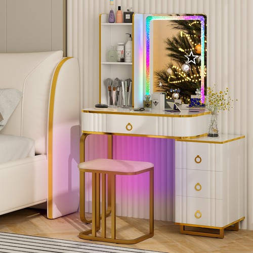 Schminktisch set mit hocker - schminktisch,
