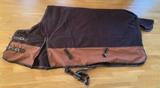 Winterdecke 300g in 145cm mit Fleece in zwei Brauntönen