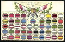 AK Infanterie, Distintivi Delle Brigate Di Fanteria, Esercito Italiano, verschi 