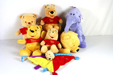 5 Stofftiere Disney Paket von Winnie the Pooh 1 Schmusetuch und Elefant  *