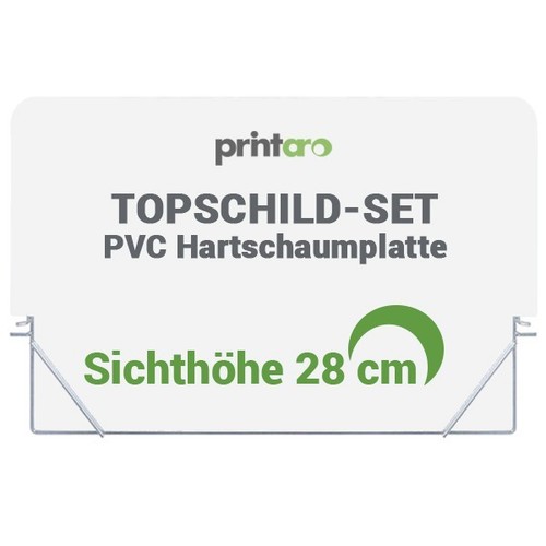Grosses pvc topschild set für - grosses,