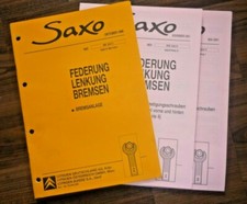 CITROEN SAXO 1996 Bremsen Bremssystem Bremsanlage WERKSTATT HANDBUCH
