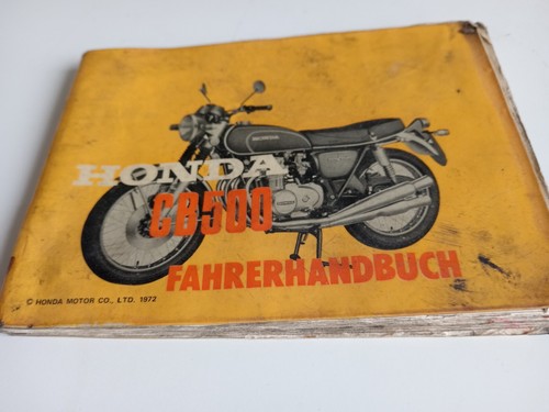 Fahrerhandbuch honda 500 - honda, cb