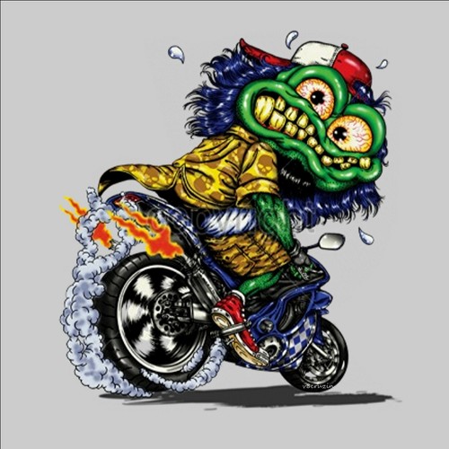 Shirt biker motorrad comic - t-shirt,
