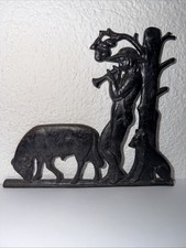 Gusseisen Relief Hirte mit