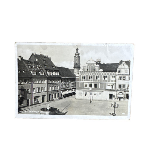 Postkarte weimar markt - postkarte,
