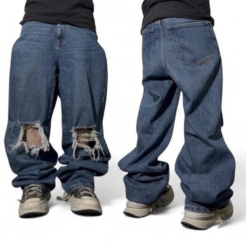 Dark wash baggy jeans heavy - baggy, w/