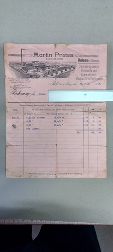 Alte rechnung martin press - alte,