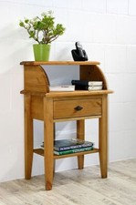 Massivholz Beistelltisch Kiefer massiv gelaugt geölt Telefontisch Damen sekretär