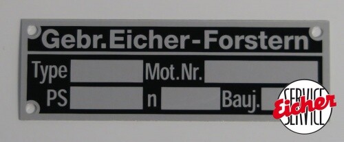 Typenschild 2 - typenschild, 2,2
