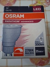 OSRAM Parathom Pro GU10 / PAR16 LED Strahler 3,5 W Dimmbar 36° Ra90 warmweiss 40