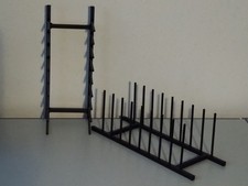 Teller-Halter, Aufbewahrung, Sortierung, schwarz, Metall