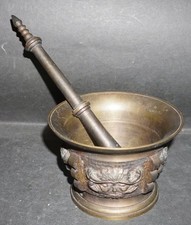 antiker bronze mörser