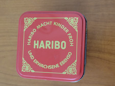 Blechdose HARIBO, Werbung, Vintage Sammlerstück, rot, Höhe ca. 10,50 cm