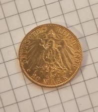 20 Mark Deutsches Reich  ca 8 g  1899, Freie und Hansestadt Hamburg