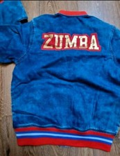 NEU ZUMBA Gr.M 'SPIRIT' Denim Bomber JEANS Jacke