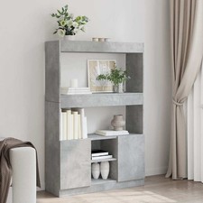 Highboard Betongrau 92x33x140