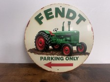 FENDT TRAKTOR Werbeschild Vintage Retro 20cm BAR DEKO PARTY KELLER.