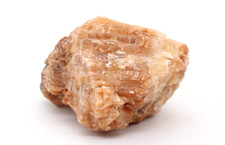 Edelstein Naturstein verm. Simpsonit orange Kristall Vintage 14 x 11 cm