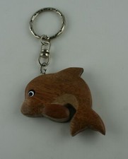 Schlüsselanhänger Delphin aus Holz  Delfin